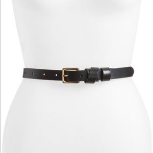 Madewell Leather Crisscross Skinny Belt